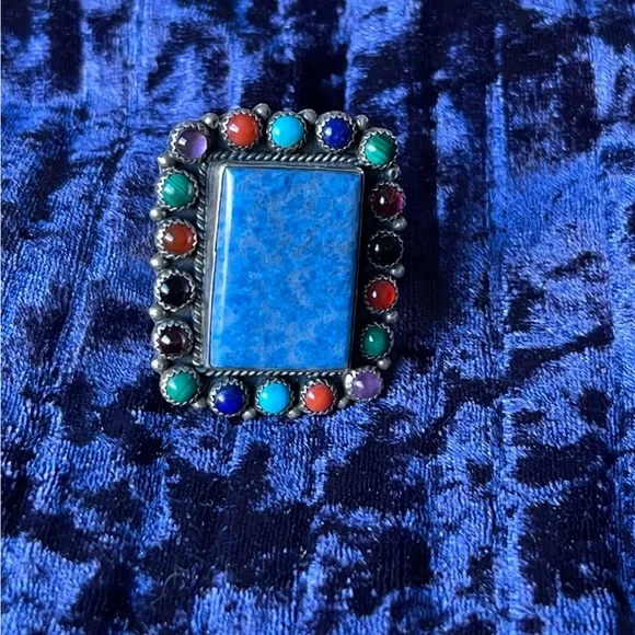 🎉HPBOLD! 925 Malachite Turquoise Onyx Coral Amethyst Lapis Garnet Sodali… - Picture 5 of 16